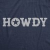 Mens Howdy T Shirt Funny Western Cowboy Greeting Tee For Guys - Crazy Dog Men's T Shirt - image 2 of 4