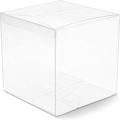 Juvale 30 Pack Clear Boxes For Treats, Mini Desserts, Themed Party Favors for Weddings, Baby Showers, 6x6 In