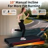 Walking Pad Treadmill with 10¡ã Incline, Remote Control 3HP Portable Compact Treadmills for Home Office, Treadmill 264 lb Capacity, LED Display - 2 of 4