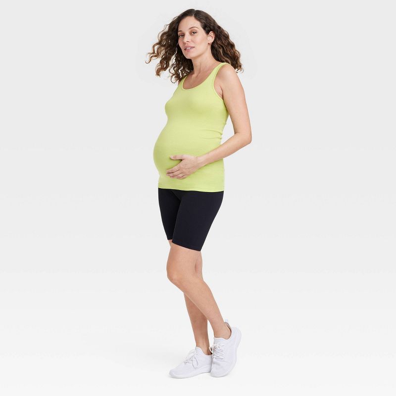 Seamless Ribbed Maternity Bike Shorts - Isabel Maternity by Ingrid & Isabel™, 3 of 4