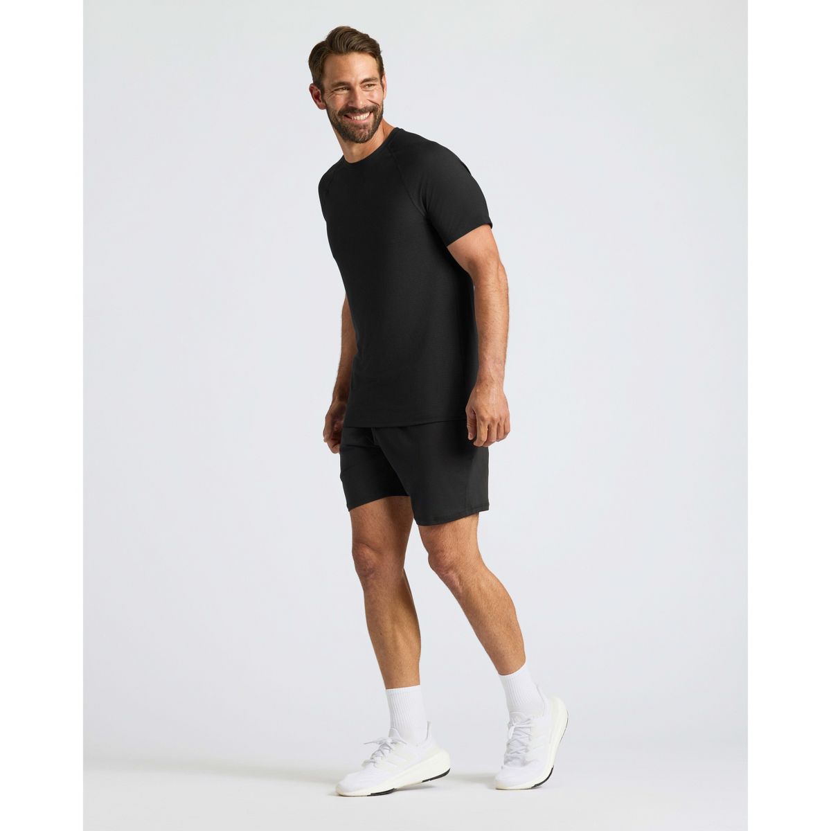 Men's Black Active Mesh Crew - True Classic - thumbnail 8