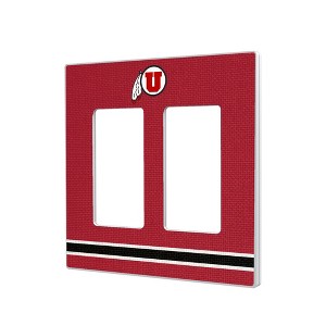 NCAA Big 12 Universities Stripe Hidden-Screw Light Switch Plate for Double Rocker - 1 of 4