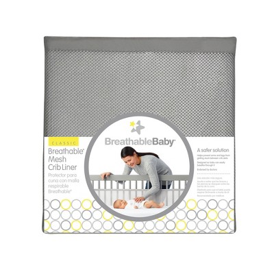 BreathableBaby Breathable Mesh Crib Liner - Classic Collection - White