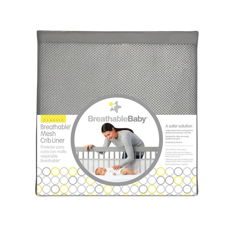 BreathableBaby Breathable Mesh Crib Liner - Classic Collection, 5 of 6