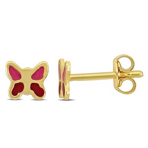 EVERLY JEWELRY | 14k Yellow Gold Stud Earrings - 1 of 4