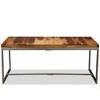 vidaXL Dining Table Solid Sheesham Wood and Steel 70.9 inches - 3 of 4