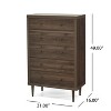 GDFStudio Farhart Mid Century Modern Faux Wood 5 Drawer Dresser - 3 of 4