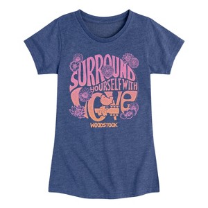 Girls' - Woodstock - Youth Girls Short Sleeve T-Shirt Fitted Short Sleeve Graphic T-Shirt - 1 of 4