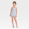 Girls' Smocked Floral Woven Halter Top - art class™ - 3 of 3