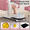 Reclining Pedicure Chair with Stool & Massage Basin, 360 Swivel Hydraulic Height-Adjustable Salon Chair for Spa & Home Use - 4 of 4