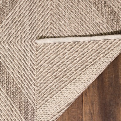 Gray Flat Woven Handmade Wool Cotton Square Rug 6' x 6'