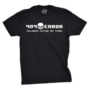 404 Error Disguise Not Found T Shirt Funny Halloween Nerdy Internet Tee - Crazy Dog Men's T Shirt - 1 of 4