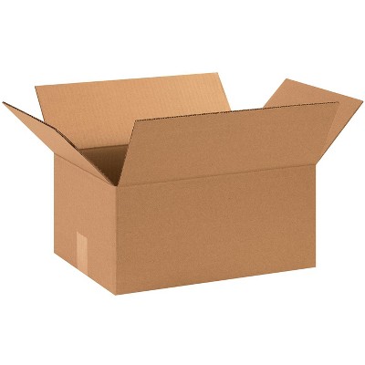 The Packaging Wholesalers Corrugated Boxes 15" x 11" x 7" Kraft 25/Bundle BS151107