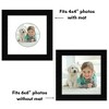 Americanflat 6" x 6" Picture Frame with Mat - Round & Heart Designs - Stylish Decor for Living Rooms, Dorms, Offices & More - image 4 of 4