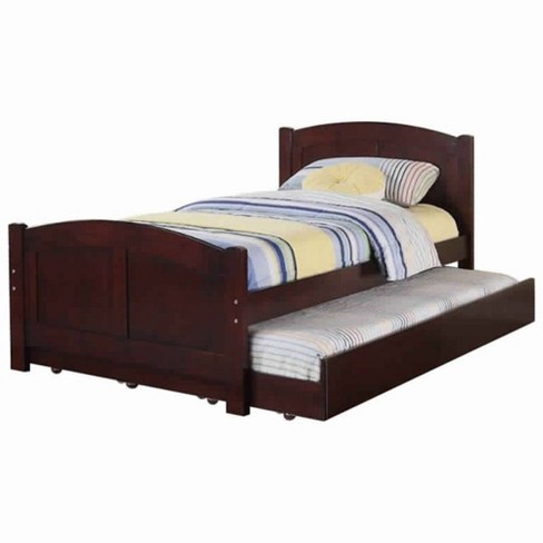 Twin Fascinating Wooden Bed With, Wooden Twin Bed With Trundle
