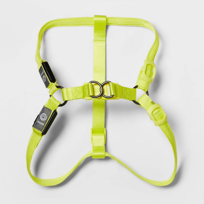 LED Rechargeable Dog Harness - Vibrant Green - Boots & Barkley™, 3 of 6