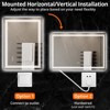 LED Bathroom Mirror with Lights, Dimmable Vanity Mirror, Front&Backlit, 3 Colors, Memory, Anti-Fog Light Up Wall Mirror, Horizontal/Vertical - 4 of 4