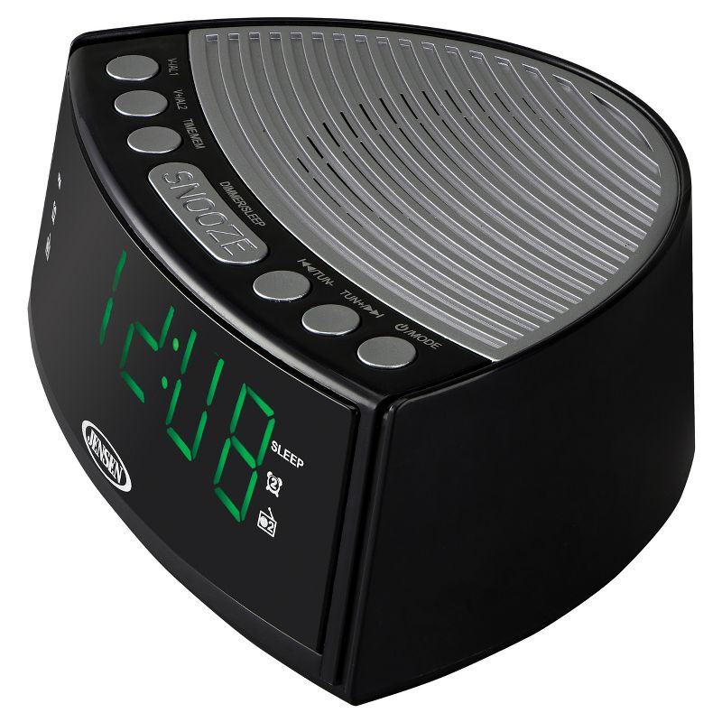 JENSEN JCR-160 Digital AM/FM Dual Alarm Clock Radio, 3 of 5