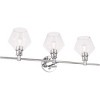 Elegant Lighting Gene 3 light Chrome and Clear glass Wall sconce - 4 of 4