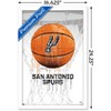 Trends International NBA San Antonio Spurs - Drip Basketball 21 Framed Wall Poster Prints - 3 of 4