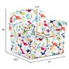 Tangkula Single Sofa Children Armrest Chair Dinosaur Pattern Kids Seat Lovely Gift - 4 of 4