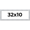 PosterPalooza | Panoramic Classic Silver Picture Frame - UV Acrylic, Foam Board Backing, Hanging Hardware - 2 of 4