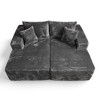 XIZZI Plush Sofa Sets with Pure Sponge Comfort, Ultra Supportive No Assembly Required Sectional Couch, High-Density Sponge for Lasting Relaxation - 2 of 4
