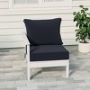 WestinTrends  Avalon Outdoor Patio HDPE Left Arm Facing Sectional Corner Club Chair with Patio Cushions - 2 of 4