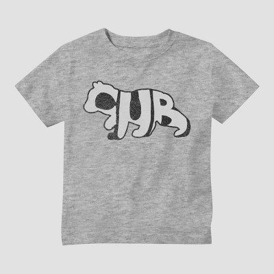 Toddler Boys' Bear Cub Short Sleeve Graphic T-Shirt - Heathered Gray 
