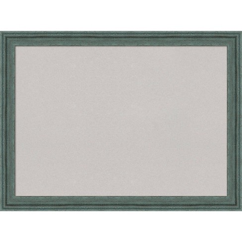 Amanti Art Rustic Plank Framed Cork Bulletin Memo Board 23-Inch x 17-Inch, Gray