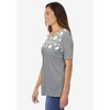 Woman Within Plus Size Striped Tee - 4 of 4