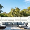 Lirago Outdoor Privacy Fence Panels 72 in Galvanized Metal - 3 of 4