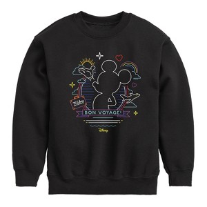 Boys' - Disney - Mickey Mouse Graphic Long Sleeve Fleece Sweatshirt - 1 of 4