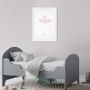 13" x 19" Ballerina I Music and Dance Framed Wall Art Pink - Olivia's Easel: Modern Decor, Entertainment Theme, White Frame - 2 of 4