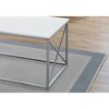 Laminate & Metal 3-Piece Coffee and End Table Set with X-Frame Base and Contemporary Design for Living Room or Family Room - 4 of 4