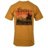 Mens Coors Sunset in Golden Colorado Wheat Colorway Front/Back Print T-Shirt - 3 of 4