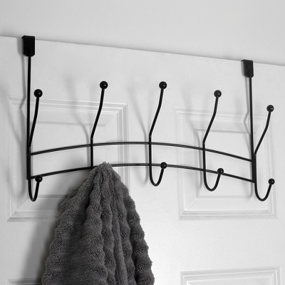 Home Basics Shelby 5 Hook Over The Door Hanging Rack : Target