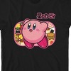 Kirby Floating Character Crew Neck Short Sleeve Boy’s Black T-shirt - image 2 of 3