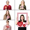 Big Dot of Happiness Conversation Hearts - Valentine's Day Party Selfie Photo Booth Picture Frame & Props - Printed on Sturdy Material - image 2 of 4