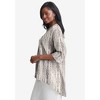 Jessica London Women's Plus Size Hi-Low Linen Tunic - 4 of 4
