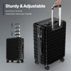 HONGGE 3 Piece Luggage Set Spinner Wheels TSA Lock YKK Zipper Lightweight Durable ABS+PC Hard Shell Carry On Checked Travel Suitcase - 2 of 4