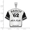 Black Bow Jewelry Sterling Silver Bob Feller Signature Enamel Jersey Pendant - 4 of 4