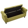 CAVINAS Industrial Rivet Storage Ottoman Bench, Upholstered Ottoman Foot Rest, Button Tufted Ottoman with Hidden Storage, End-of-Bed Bench - 4 of 4