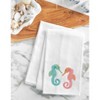 C&F Home Seahorse Duo Embroidered Cotton Waffle Weave Kitchen Towel - 2 of 2