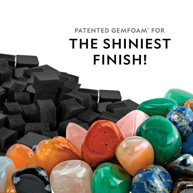 NATIONAL GEOGRAPHIC Rock Tumbler Kit, 3LB Extra Large Capacity, 3LB Rough Gemstones, 4 Polishing Grits, Jewelry Fastenings, Educational STEM Science Kit, 6 of 9