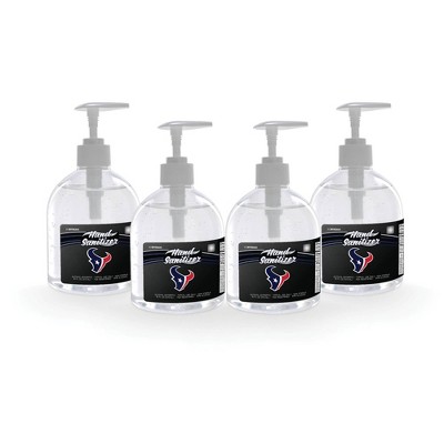 NFL Houston Texans 16oz Pump Top Hand Sanitizer - 4pk