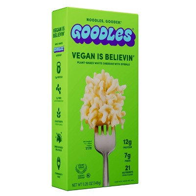 Goodles Vegan Is Believin - 5.25oz: Added Prebiotics, Clean Label Project Certified