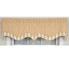 RLF Home 100% Cotton Fall D-Regal  Fully lined Windows Rod Pocket Valance 50" x 17"  Tan - 3 of 4