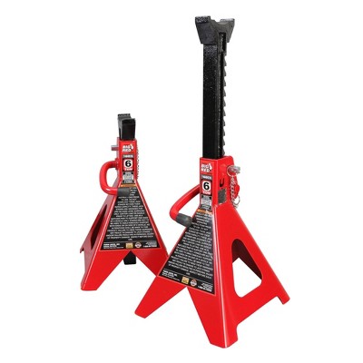 Photo 1 of Torin Big Red 6 Ton Capacity Heavy Duty Double Locking Steel Jack Stands, 1 Pair