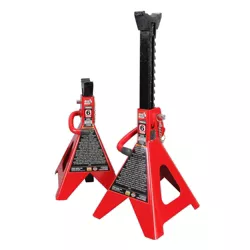 Torin Big Red 6 Ton Capacity Heavy Duty Double Locking Steel Jack Stands, 1 Pair